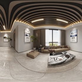 展厅的休息室一个全景+茶水间一张静态