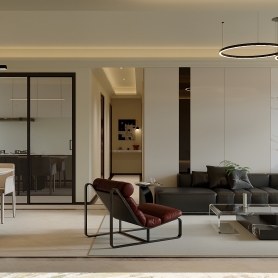 自建房客厅和茶室3个单张以及改图费