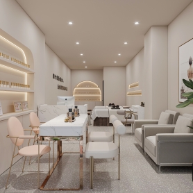 蒋工微电园美甲店室内一个单张