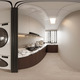 现代黑白灰6个全景1个单张 全景送单张