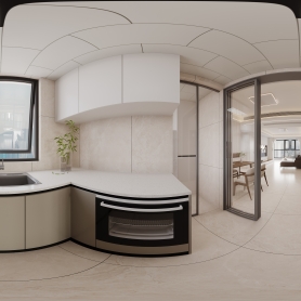 现代客餐厅+厨房+洗衣房+卫生间(2023)