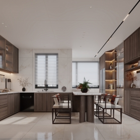 主卧+卧室+书房+客厅+餐厅