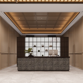 美食城楼梯间全景