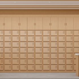 现代风格中药房一个全景