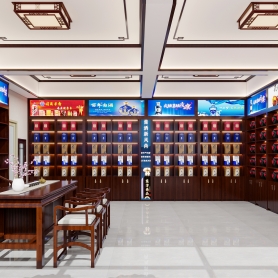 新中式酒店铺全景