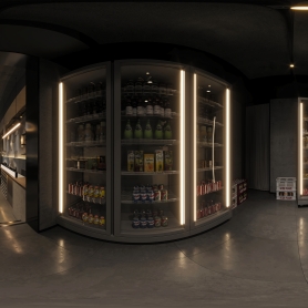 工装餐厅2个全景