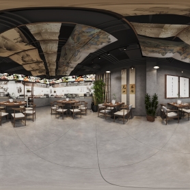 工装 餐厅1个全景