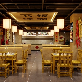 餐厅大厅1全送2单