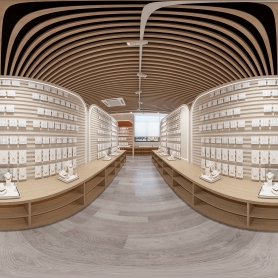 现代饰品样品间展厅全景6张，赠送特写6张