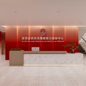 结婚登记中心5个单张，一个室外门头