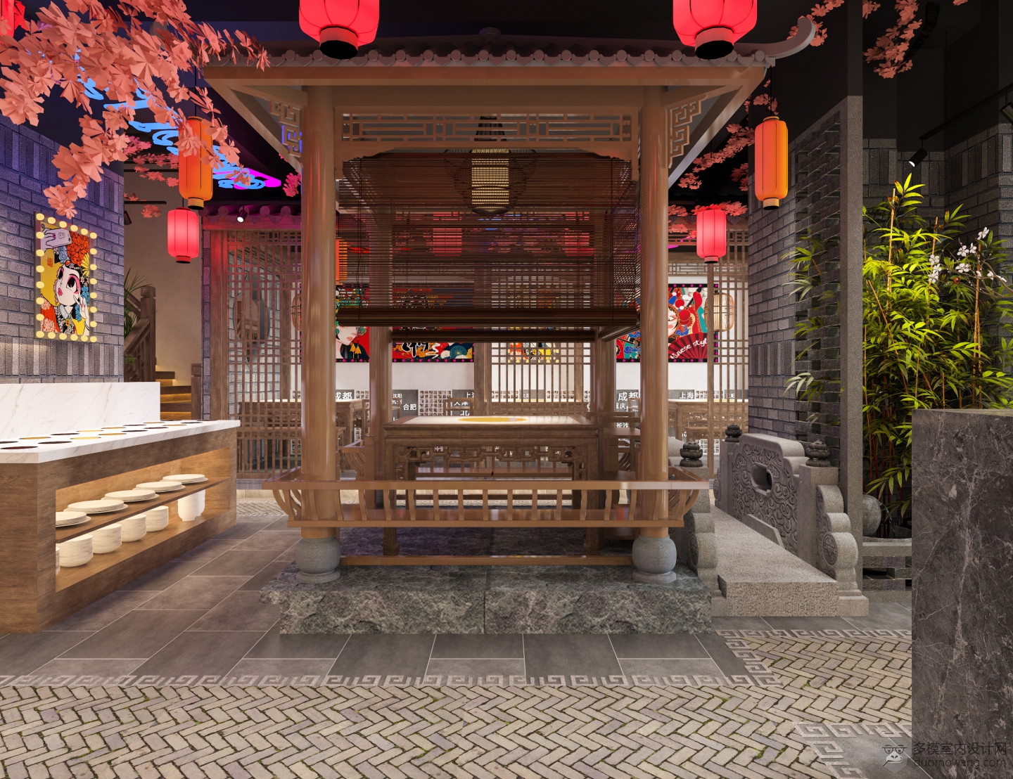 中式火锅店