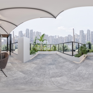 现代轻奢3楼露台全景