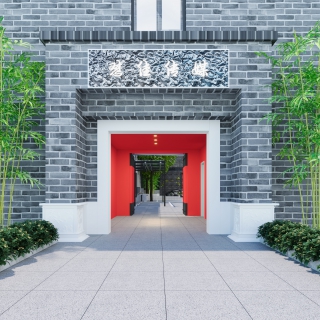 现代外门头