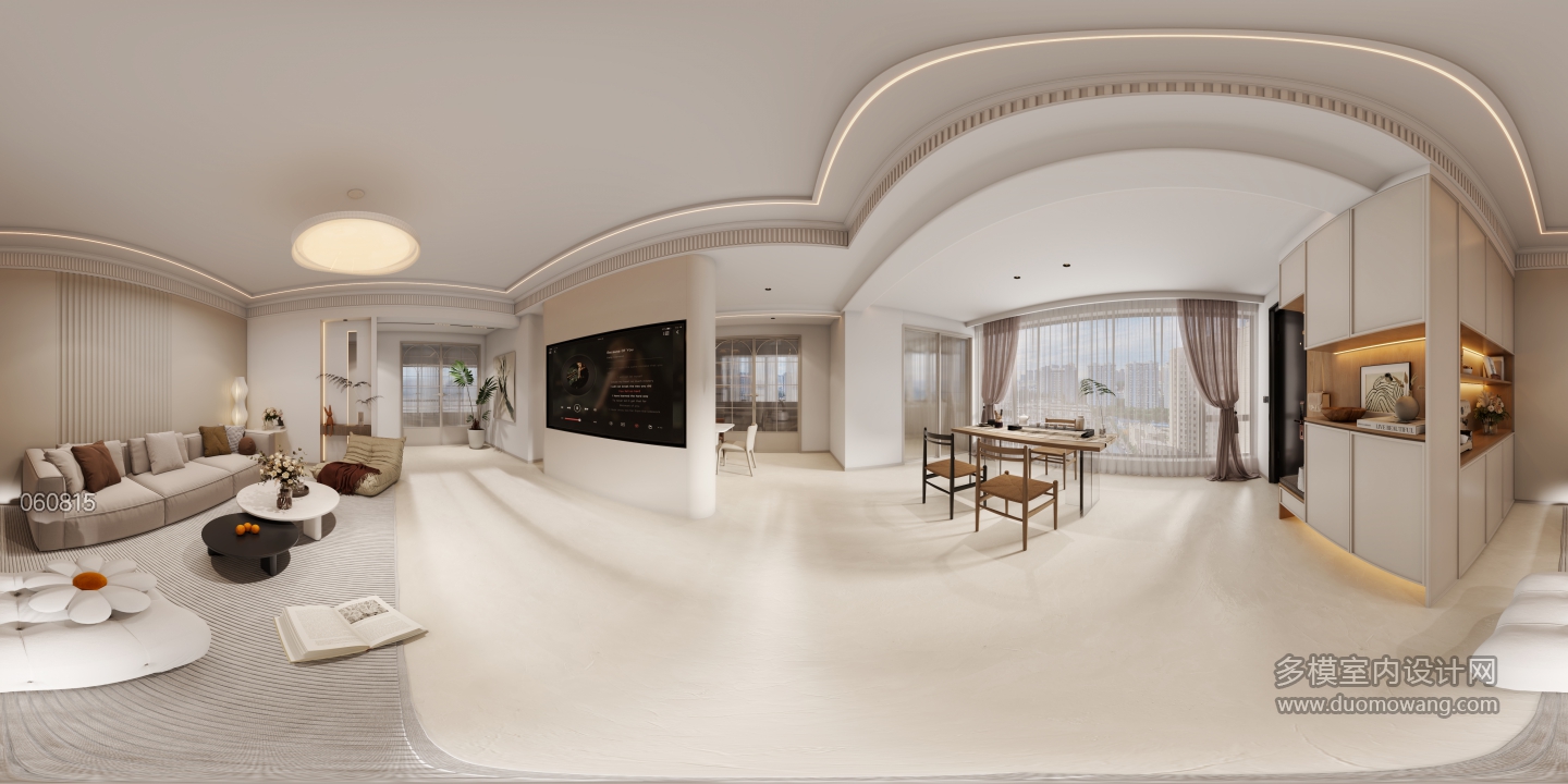 现代法式客餐厅全景