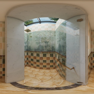 美式地下室卫生间360
