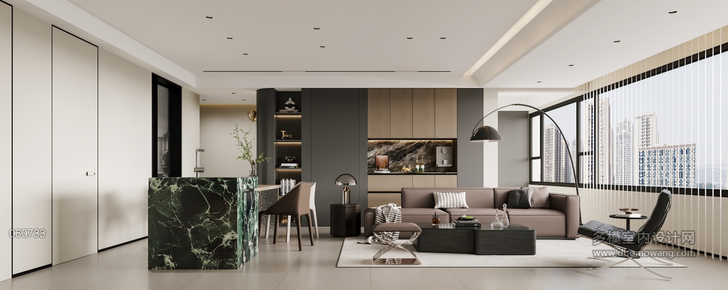 现代意式客餐厅特写