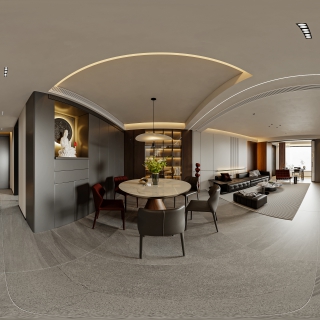 意式一层餐厅全景
