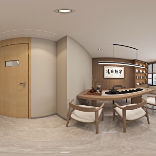 工业风 办公室 茶室全景