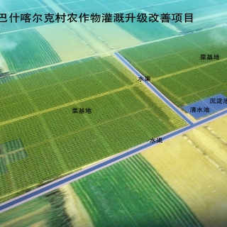 水渠鸟瞰