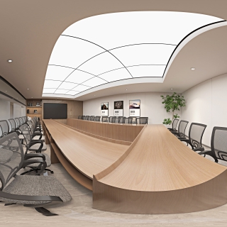 工业风 办公室 会议室 全景