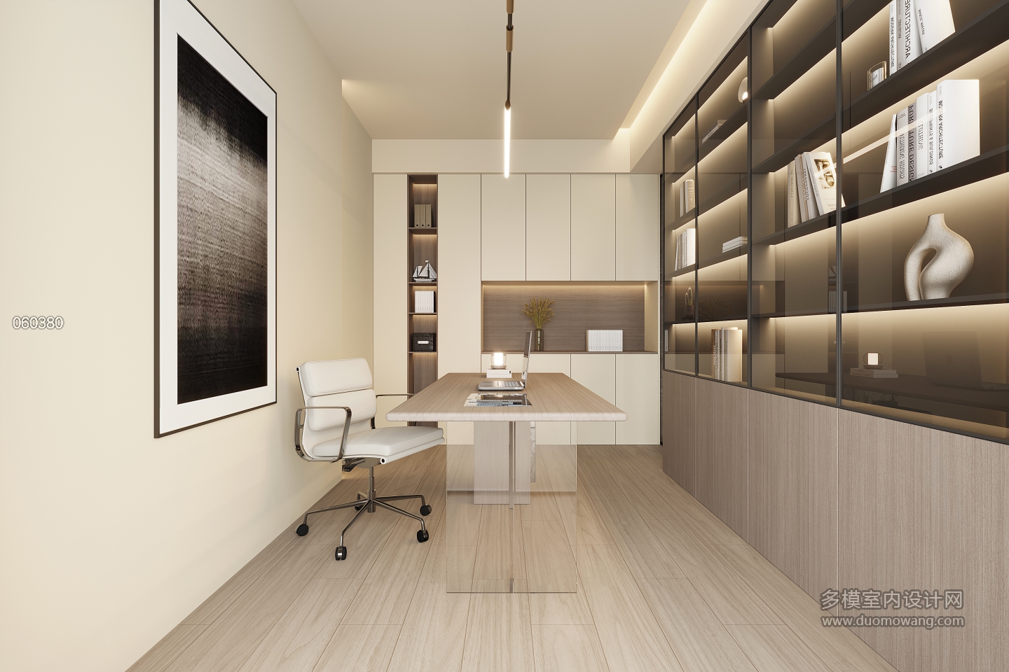 现代主卧书房单张