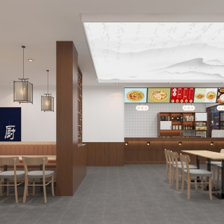 新中式饭店大厅-2