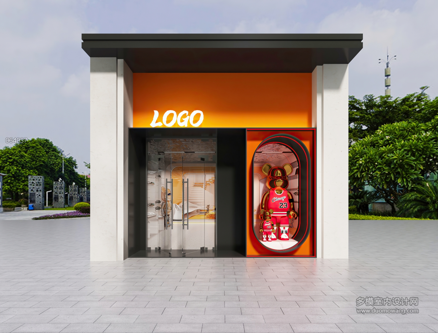 现代鞋店门头 (1)