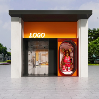 现代鞋店门头 (1)