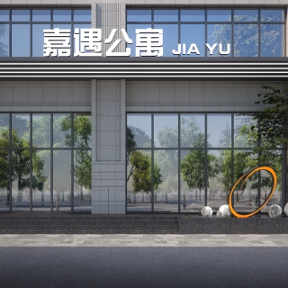 公寓门头透视