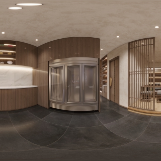 新中式茶室公共区全景