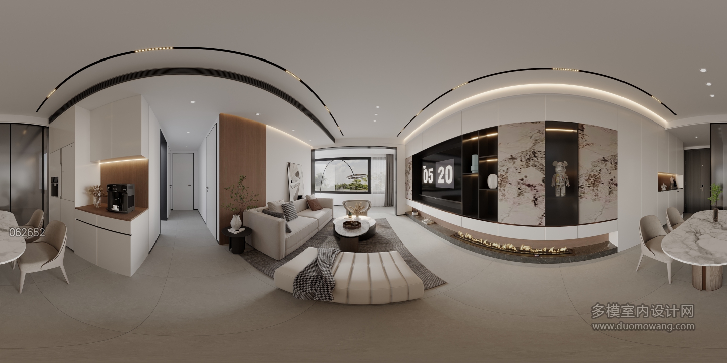 现代客厅98全景