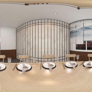新中式饭店包厢-1全景