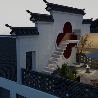 现代露台餐厅