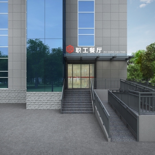 办公楼大门改造-2