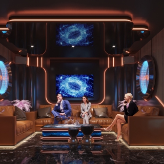 现代KTV  2沙发墙