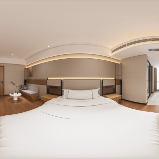 现代大床间360
