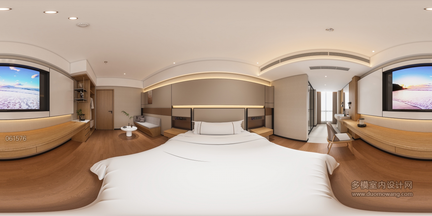 现代大床间360