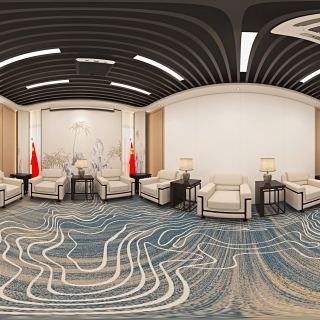 现代接待室 全景