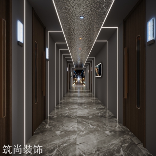 现代足浴过道