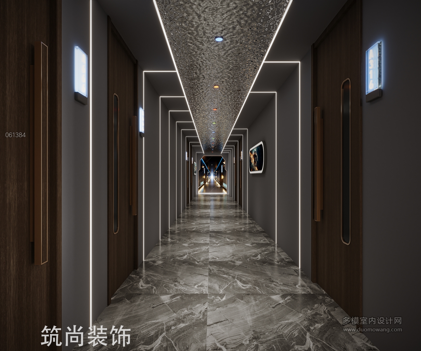 现代足浴过道