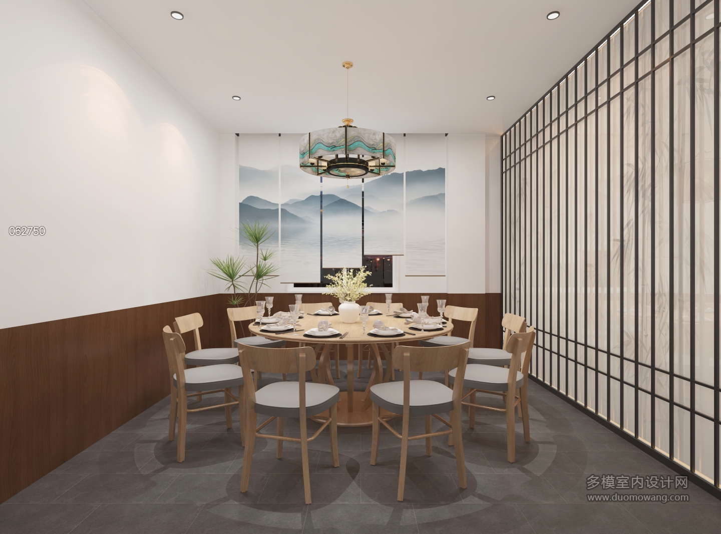 新中式饭店包厢-1
