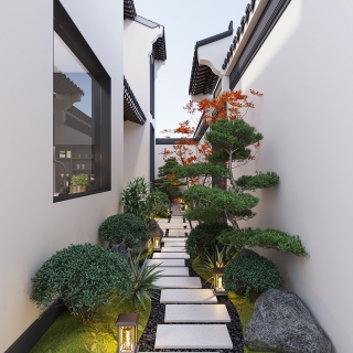 现代小庭院