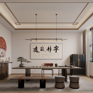 现代茶室-单张