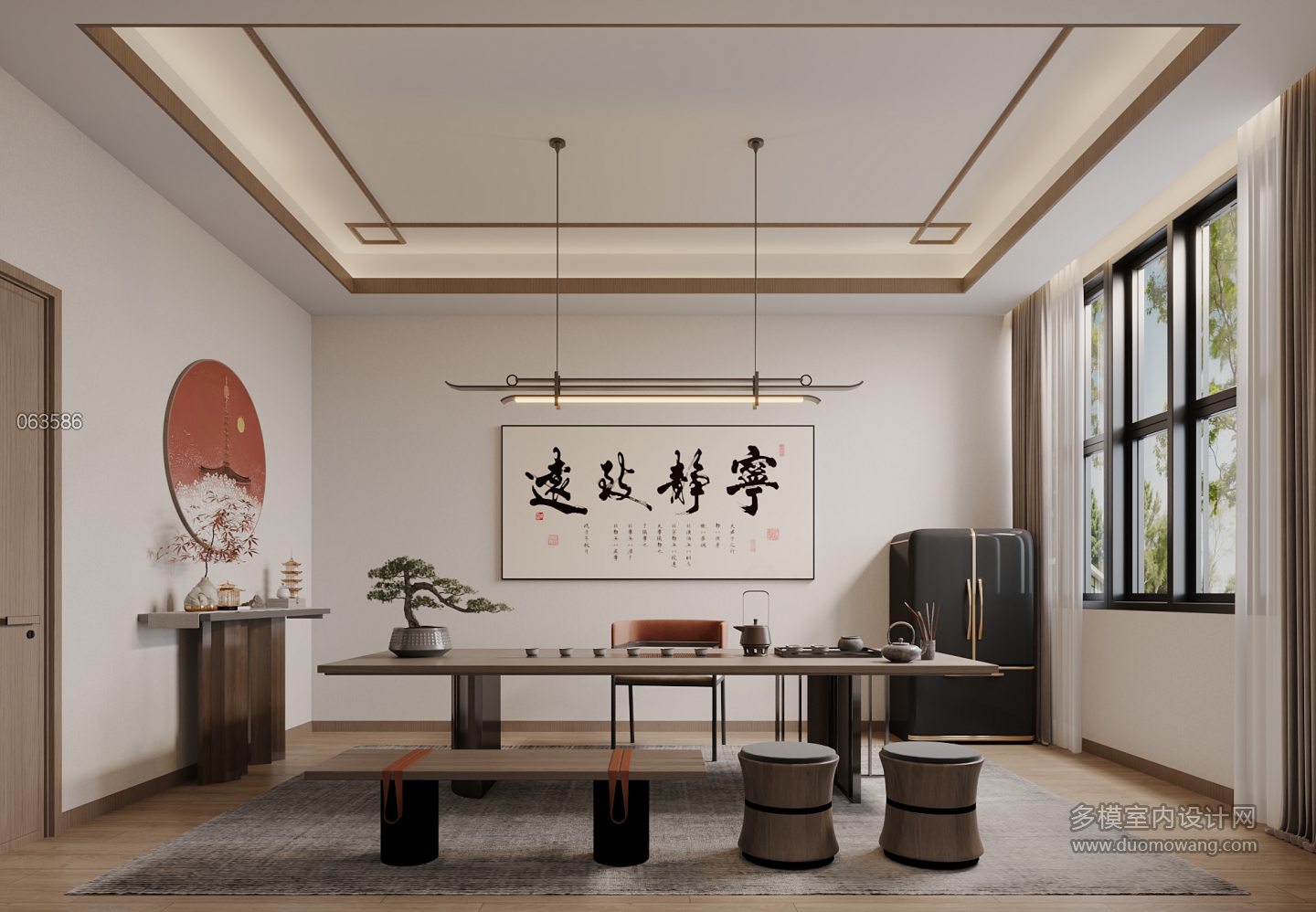 现代茶室-单张