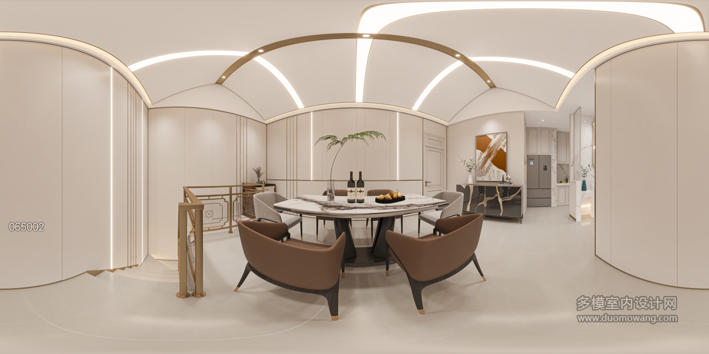 简欧二楼餐厅 360