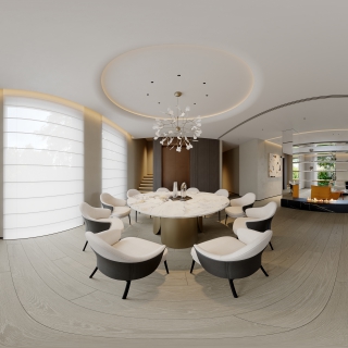 现代一楼餐厅360