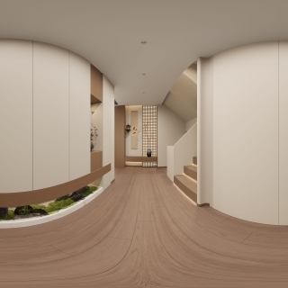 宋代美学一层门厅全景