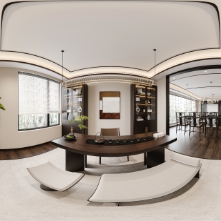 新中式书房360