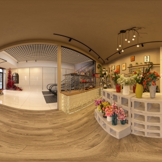 现代花店全景