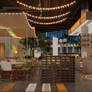 现代烧烤店单张 (2)